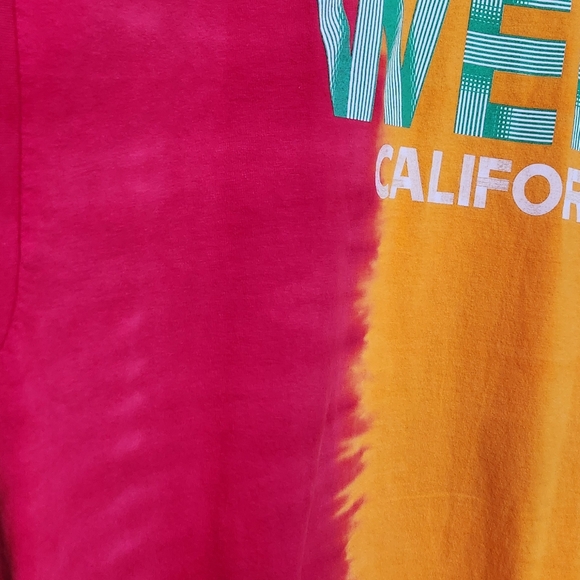 Tie Dye Weed California Unisex Short Sleeve T-shirt Oversized Size 3XL Gildan - Picture 3 of 6